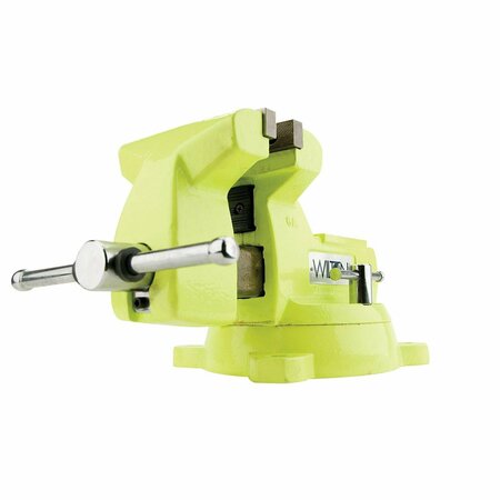 WILTON 1550, High-Visibility Safety Vise, 5in. Jaw Width, 5-1/4in. Jaw Opening 63187